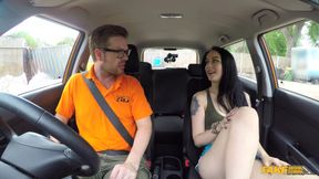 Fake Driving School - Provocative Gamer Minx Strikes Sexual Deal 1 - Alessa Savage