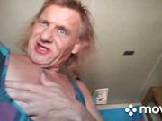 One transwoman and a cup