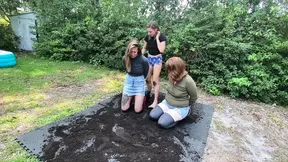 Rough bondage and deep passion in a pool