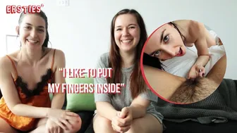 Amateur Brunette's First Lesbian Encounter with a Voluptuous Partner