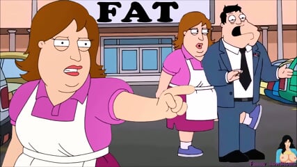 fat redhead BALLBUSTING american dad kick in the balls from behind