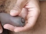 Uncircumcised dick Stroking vocal cum