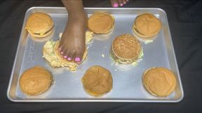 Pretty Pink Toes Smashing Burgers