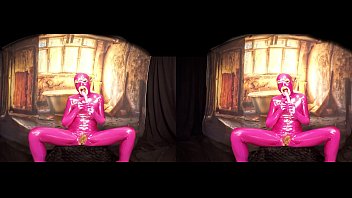 356 - Rebeka Black - 3DVR Dildo masturbation - Cosplay - Theme Pink spandex fetish
