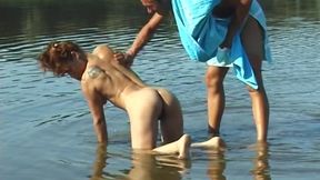 A big cock on the beach