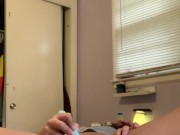 BIG BOOTY LATINA USING PINK BUTTPLUG AND VIBRATOR TILL SHE CUMS!