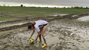 muddy football practise