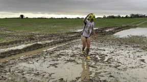 muddy football practise
