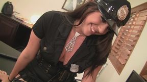 Busty office slut gets facialized by her boss