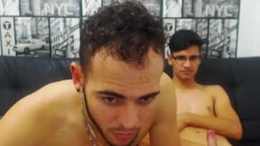 Angelo and Smit Play with Their Big Cocks