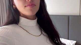Busty Santica Mahito Is Horny And Alone Looking For Ways To Please Herself