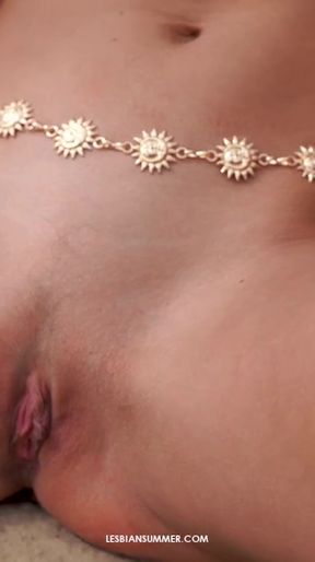 Lesbian couple Dee Vine & Avery showcase their stunning assets in a steamy scene