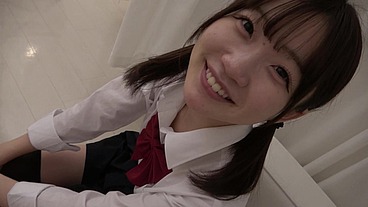 Uncensored, 18-year-old Japanese beauty. Black-haired slender beauty. Shaved masturbation. Blowjob.