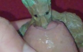 Great Pleasure with Groot Sucking the Boy's Glans.