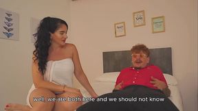 My busty stepmom comes home horny from the gym and gives me her tight pussy so she doesn't get bored