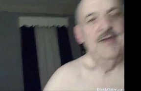 Horny Old Bear Gags on Hot Load During Amateur Blowjob
