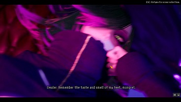 under the witch [PornPlay Hentai SFM] Ep.2 masochist edging mockery and deepthroat