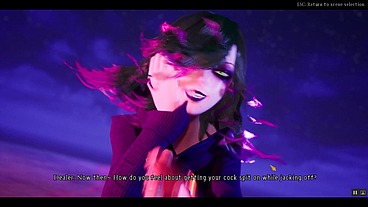 under the witch [PornPlay Hentai SFM] Ep.2 masochist edging mockery and deepthroat