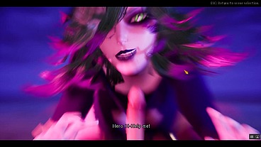 under the witch [PornPlay Hentai SFM] Ep.2 masochist edging mockery and deepthroat