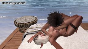 3d bisexual friends cuddle and fuck