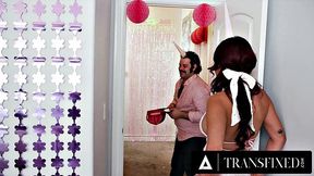 TRANSFIXED - Hot Stacked Avery Lust Gets Destroyed In Closet During Game Of 7 Minutes In Heaven