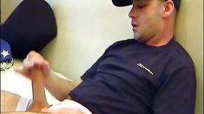 Huge Thick Cock of a real delivery guy gets wanked in spite of him !