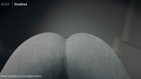 Chicana finds you staring at her YOGA PANTS ASS! Now she'll FLATTEN you into the ground with it!! ASS DOMINATION!