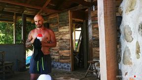 Sunlit Outdoor Fuck - Romeo Davis Takes It Raw in AmateurGayPOV