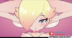 Rosalina’s Wand Blows Away Girls With Futa Anal Creampie Threesome