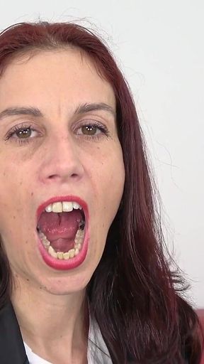Mouth fetish clip with ali bordeaux fullhd - Inside my mouth