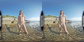 Big Boob Goddess Rebeka Ruby Vacation Skinny Dipping In The Sea Spread Open Axe Wound Pussy Closeups