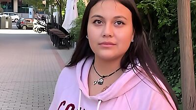 An innocent Latina teen fucks for money