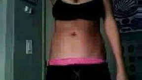 Sexy busty lady shows off her big tits on the webcam