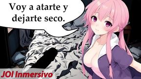 Joi Extreme, A Crazy Girl Ties You Up And Fucks You Non-stop. Hentai Role-playing With Spanish Voice