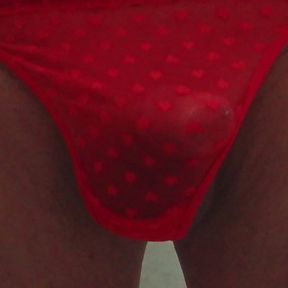 my red thong and suspender belt