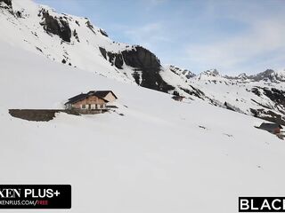 BLACKED Sexy Recent Angel Group Blake Blossom, Sky Wonderland & Scarlet Skies Have Avid three BBC Fuckfest