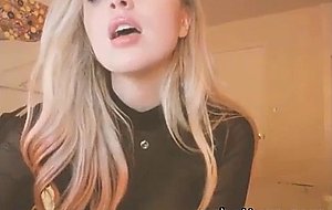 Hot blondie teases cocks in private show