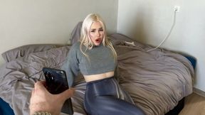 Stepmother Sent The Video To Her Stepson By Mistake, And Asked For Cock Herself