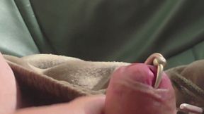 Playing with my Piercing and Cumming Hard