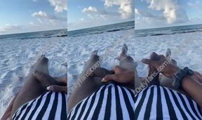 Beach day ruined by BBC that shot cum on ocean princess