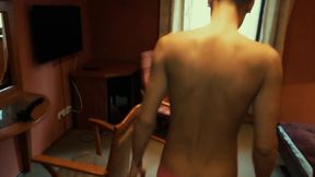 Sexercise - Stretching Hole with Dildo (still 6 Movements) and with Cock - Big Cum with Dildo Inside