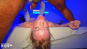 tallest pornstar in europe gets first piss by bbc and anally destroyed; anal, atm, atp, pee, rough facefucking, rimming, piss, piss wash ending, pee shower