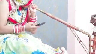 Desi Haryanvi Bahu Ko Sasur Ji Ne Ghodi Banakr Chudai kari