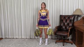 Cheerleader Stripdown! Student Mia Kay is in Trouble Again - 4K WMV