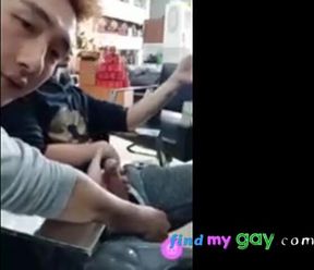 Vietnamese Twinks' Webcam Handjob