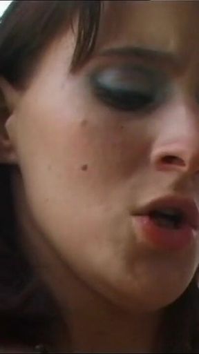 Two Sluts Ass Fucked and Cummed in Mouth and Head by Two Monster Cocks Vintage