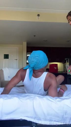 She made him moan