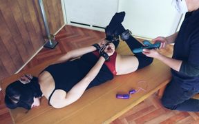 I Can't Stop It Myself. Vibrator Masturbation Restraint Left