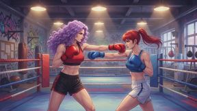 Female Boxing Stories #9: Lavender Victory in the Strip Ring Confession
