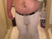 Compression pants piss